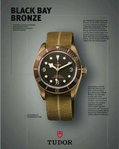 Tudor Black Bay Bronze dive watch release news