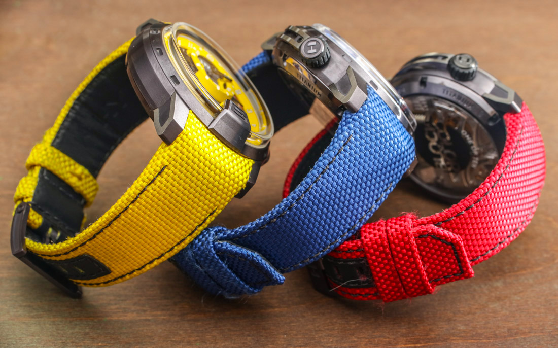 HYT H1 Colorblock Limited Edition Replica Watches In Red, Yellow, Or Blue Hands-On Hands-On 