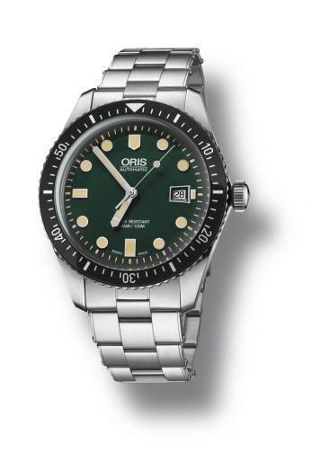 Oris Divers 65 Green Dial Steel Bracelet