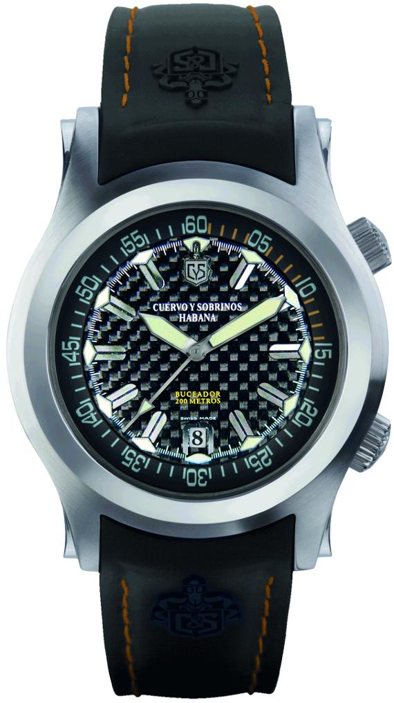 Cuervo y Sobrinos Robusto Buceador Carbon Melges Limited Edition Watch Watch Releases 