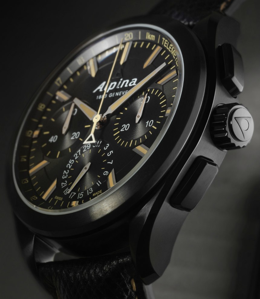 Alpina 'Full Black' Alpiner 4 Manufacture Flyback Chronograph Watch Watch Releases 