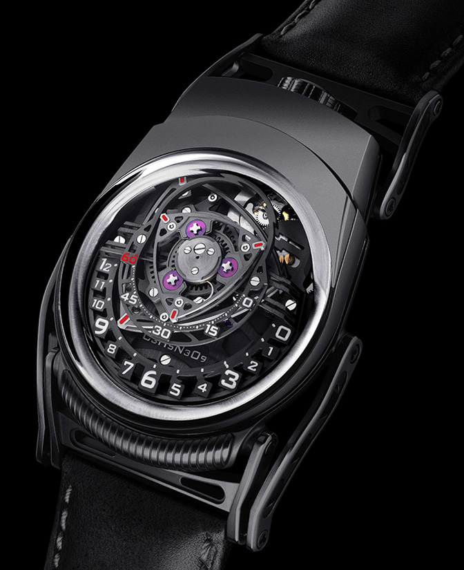 C3H5N3O9 Experiment ZR012 Watch In Black Zirconium Watch Releases 