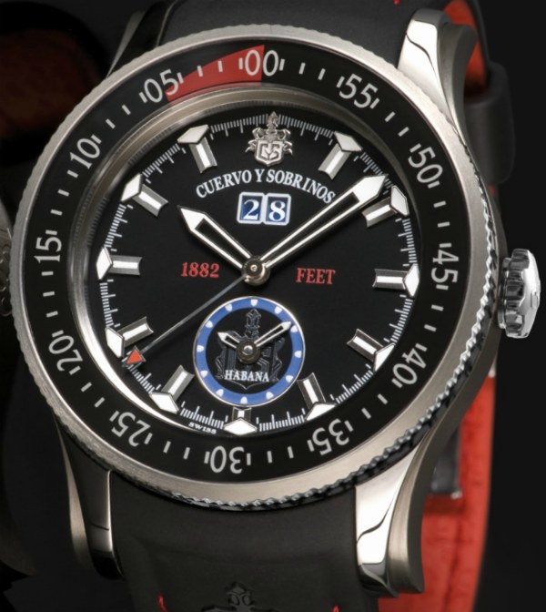 Cuervo y Sobrinos Robusto Manjuari 1882 Dual Time Diver Watch Watch Releases 