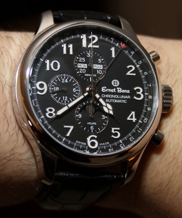 Ernst Benz Chronolunar Officer Watch Review Wrist Time Reviews 