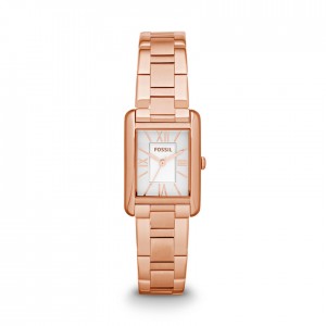 Florence Three-Hand Stainless Steel Watch - Rose: