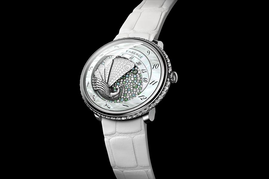 Faberge-peacock-watch-ladies-white-gold-luxury-watch-blog-india