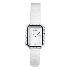 Chanel white stainless steel watch: Premiere, H2433
