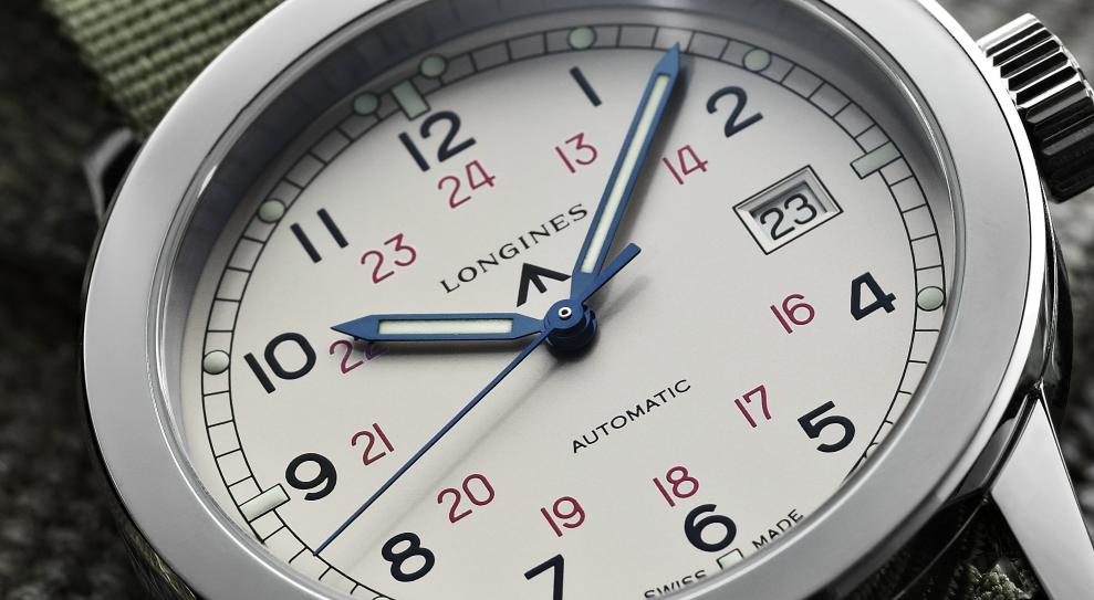 Longines Heritage Military COSD dial