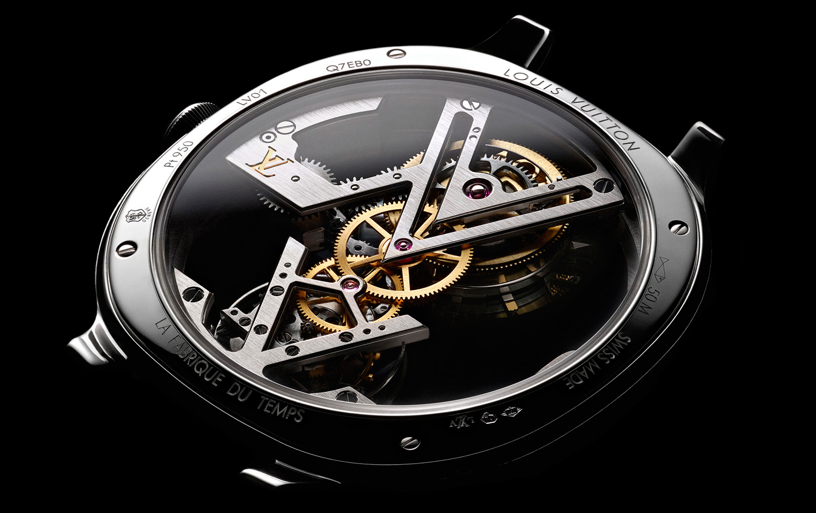 Louis Vuitton Flying Tourbillon Geneva Seal Watch dial