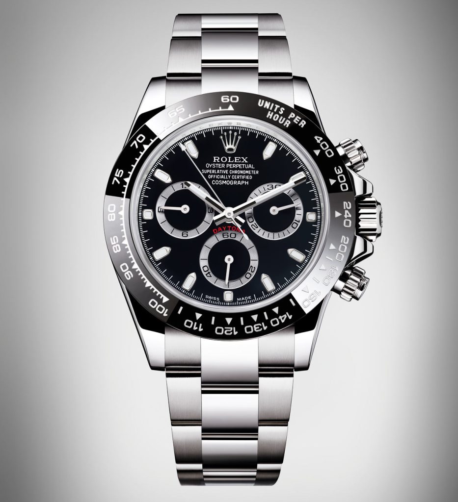Front of Rolex Cosmograph Daytona Watch