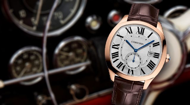 Drive de Cartier rose gold watch
