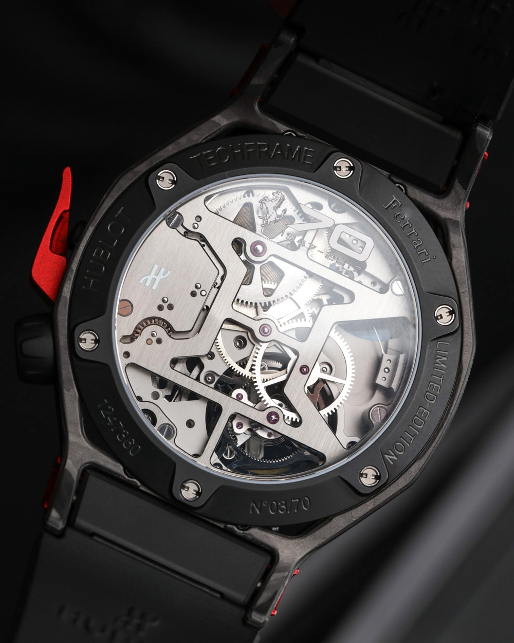 Hublot Techframe Ferrari 70 Years Tourbillon Chronograph Watch Hands-On Hands-On 