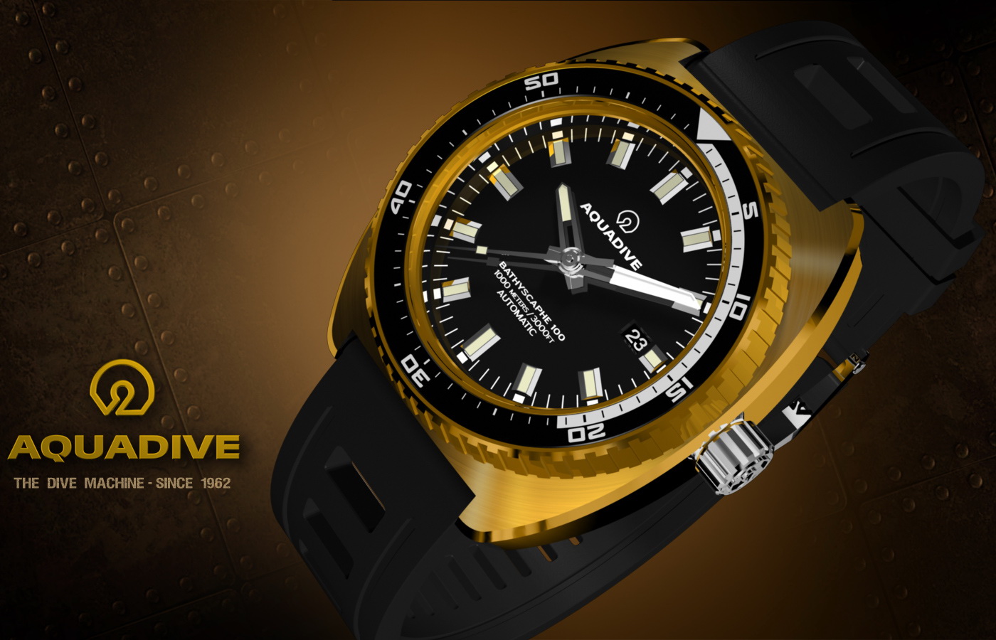 Aquadive Dive watch -strong water resistance