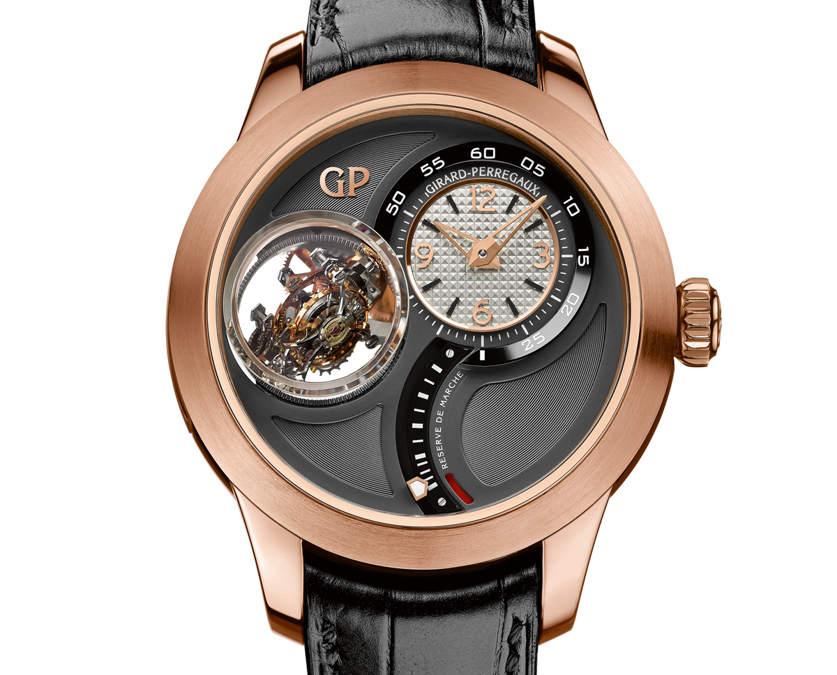 Front of Girard-Perregaux DoubleTri-Axial Tourbillon limited edition watch