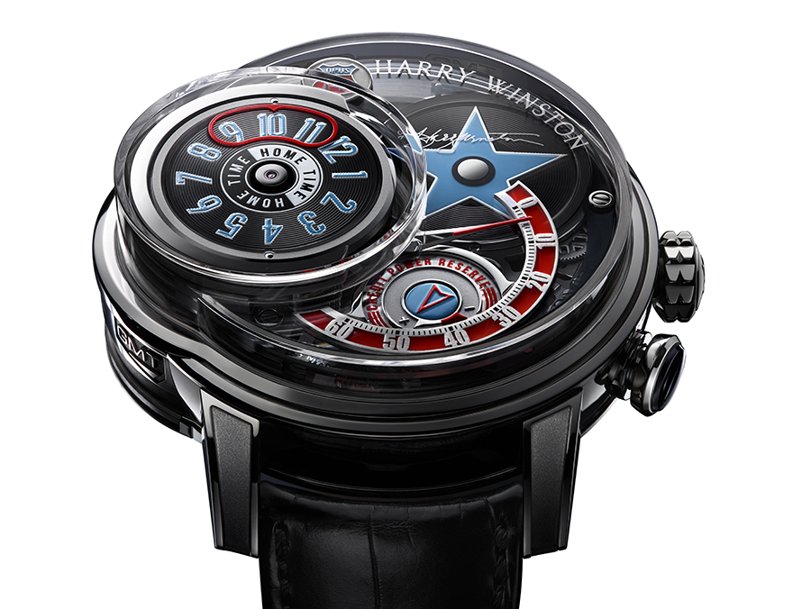 Front of of Harry Winston Opus 14 limited edition watch