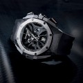 Side of Audemars Piguet Royal Oak Concept Laptimer titanium watch