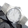 Side of Gucci G-Timeless stainless steel watch for men 02