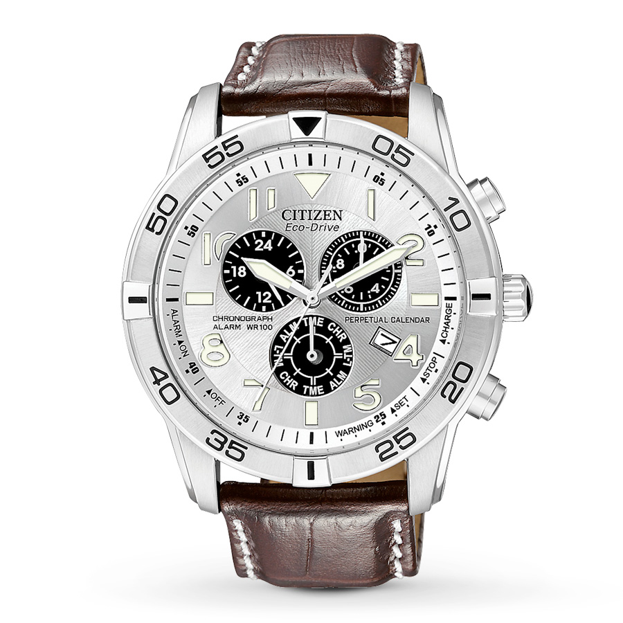 Front of Citizen perpetual Calendar Eco-Drive watch 02