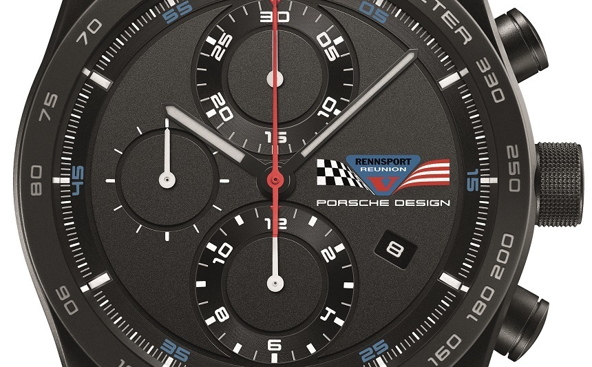 Porsche Design Chronotimer Series 1 Rennsport Reunion V watch dial
