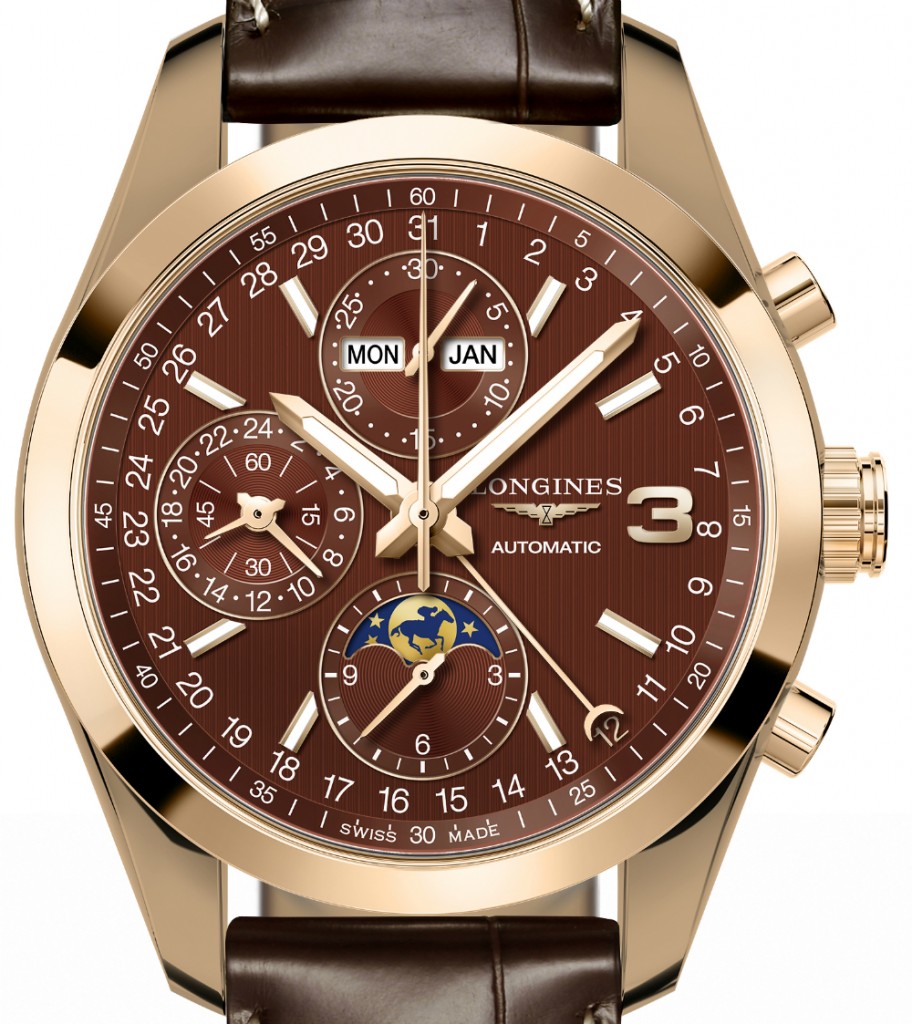 Front of Longines Conquest Classic Triple Crown Limited Edition 02