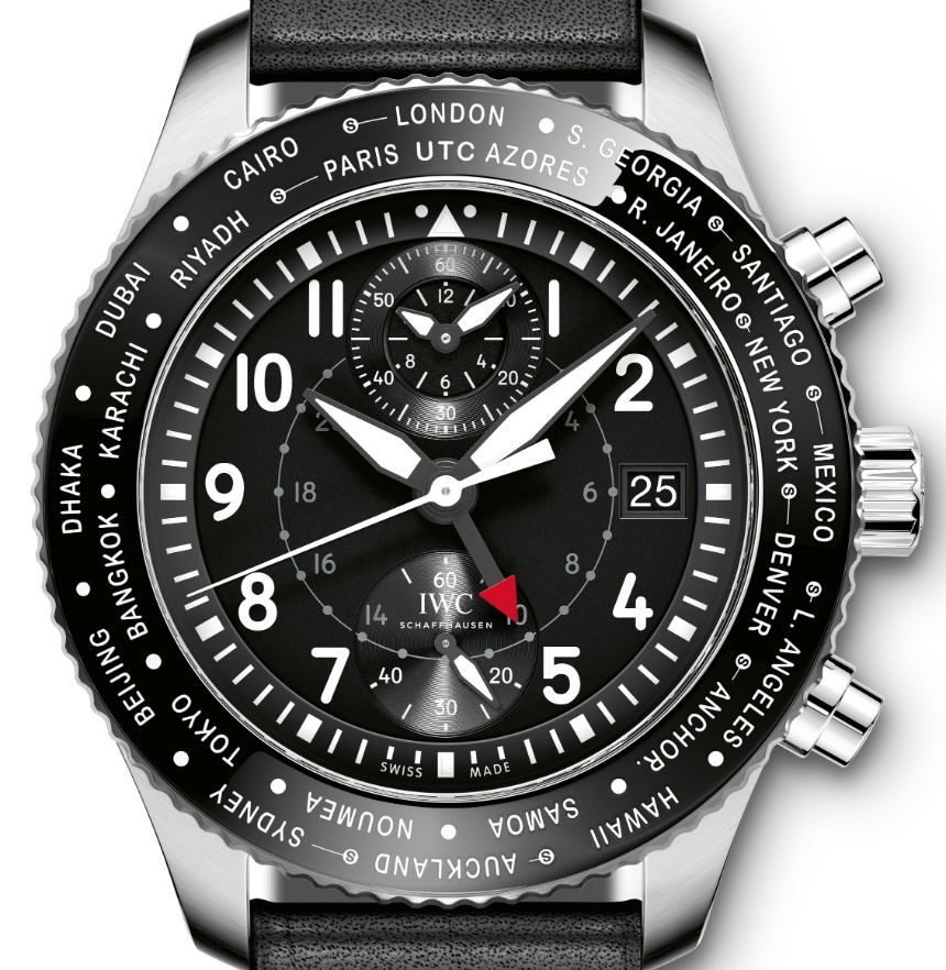 Front of IWC Pilot’s Watch Timezoner Chronograph