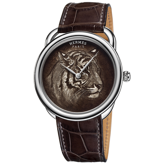 Front of Hermes Arceau Tigre special edition